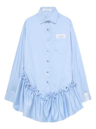 Rokh ruffled shirt - Blue