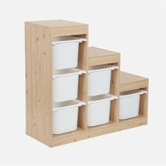 Sweeek Mobile contenitore per bambini a scala con 6 contenitori