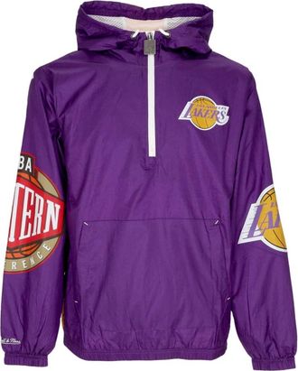 Mitchell & Ness Los Angeles Lakers Windbreaker Anorak - Heren - Fitness - Paars - S - Polyester - Fitness