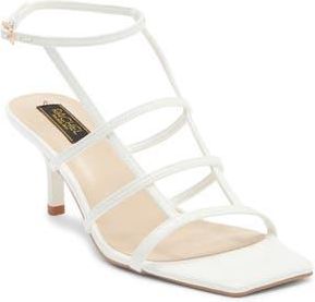 Rachel Roy Eleanor Cage Sandal in White Patent at Nordstrom Rack, Size 7.5