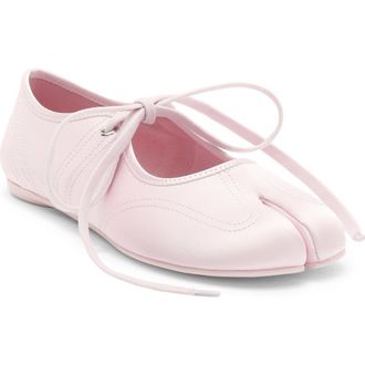 Jeffrey Campbell Saturna Split Toe Mary Jane Flat in Light Pink Satin at Nordstrom, Size 7