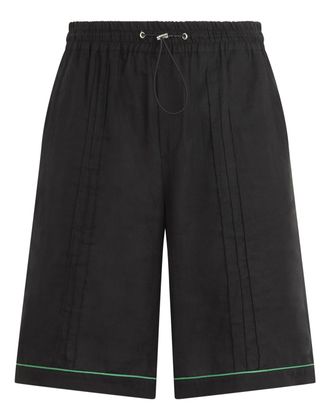 Philipp Plein Linen Drawstring Shorts Plein Tennis