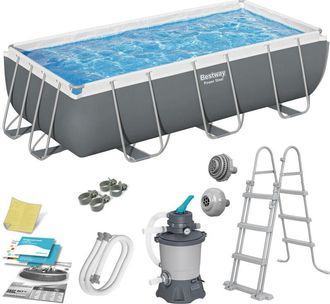 OEM Piscina De Jard&iacute;n Con Estructura 404 X 201 X 100 Cm 10 En 1 56442 Bestway