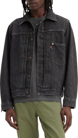 Levi's Type 1 Denim Trucker Jacket in Midnight Harvest Trucker at Nordstrom, Size Small
