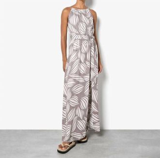 Apricot Shells Maxi Dress In Stone