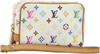 Louis Vuitton Pre-owned Clutches, female, Multicolor, Size: ONE SIZE Pre-owned Vintage Canvas Clutch