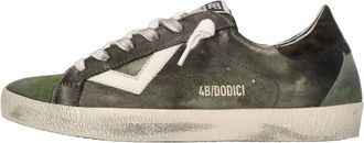 4B12 Suprime D337 Sneakers - Dames - Sneakers - Groen - 41 EU - Leer - Schoenen