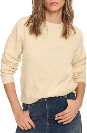 Mint Velvet Embroidered Sweatshirt in Yellow at Nordstrom, Size X-Small