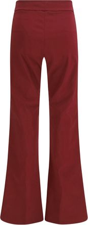 Avenue Montaigne Viscose Palazzo Trousers - Red