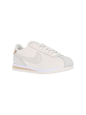 Nike Textured Mesh & Suede Sneakers - White