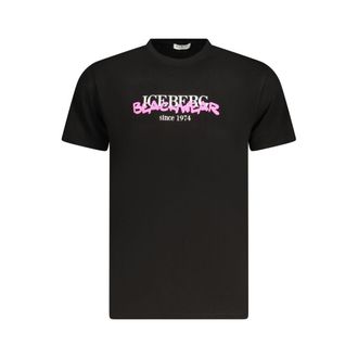Iceberg Ice Iceberg Beachwear Logo Zwart T-shirt