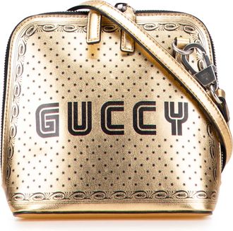 Gucci Pre-owned Womens Star Pattern Crossbody - Beige Leather - One Size