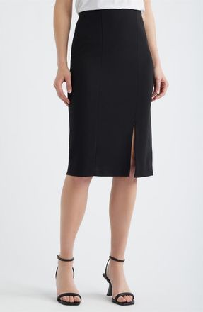 Anne Klein Pull-On Pencil Skirt in Anne Black at Nordstrom, Size Small