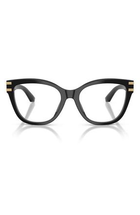 Dolce & Gabbana 53mm Butterfly Optical Glasses in Black at Nordstrom