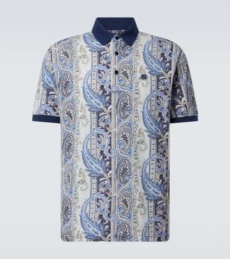 Etro Paisley cotton polo shirt