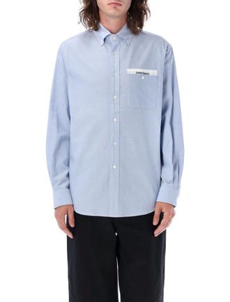 Palm Angels Light Blue Relaxed Shirt