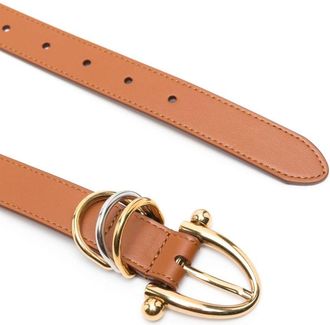 Chlo&eacute; Leather Belt - Tan