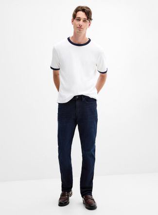 Duer Mens Performance deep-indigo jean Straight, slim fit