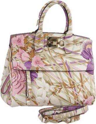 Ferragamo Pre-owned Handtas - Dames - Vintage Handtas - Veelkleurig - ONE Size - Leer - Vintage