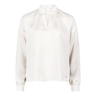 Betty & Co Overhemden, Dames, Wit, L, Blouse met opstaande kraag