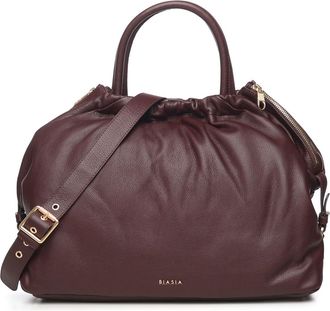 Francesco Biasia Leather Bag With Logo