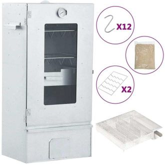 vidaXL Vidaxl - Horno Ahumador De Bbq Con Generador Humo Fr&iacute;o Acero Galvanizado