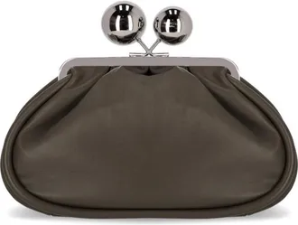 Max Mara Pasticcino Milvanew Medium Clutch - female - Weekend Max Mara - Clutches - Brown - ONE SIZE - Bags