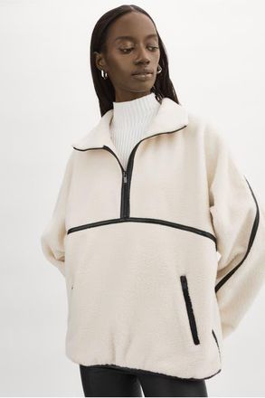 LaMarque Helsa | Polar Fleece Pullover in Ivory at Nordstrom, Size Xx-Small
