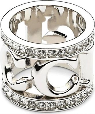 Gucci Nina Shine Carr Ring - Dames - Accessoires - Grijs - Maat: ONE Size