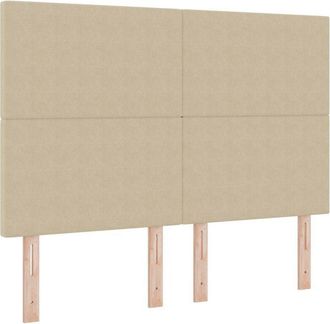 vidaXL Cabecero Led Con Luces De Tiras Led Verde Gris&aacute;ceo 144 Cm Tela Vidaxl