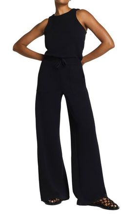 Spanx AirEssentials French Rib Jumpsuit in Very Black at Nordstrom, Size X-Large