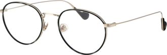 Moncler ML5110 Metal Round Eyeglasses - Grey