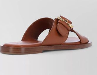 Chlo&eacute; leather heeled sandals