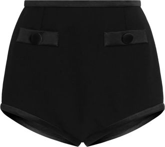 Dolce & Gabbana Shorts a vita alta - Nero