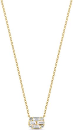Bony Levy Maya 18K Yellow Gold Diamond Oval Pendant Necklace at Nordstrom Rack