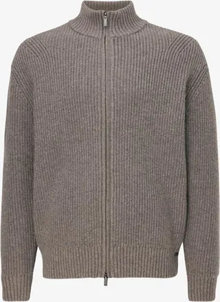 Gentiluomo Turtle Zip Cardigan | Bruin