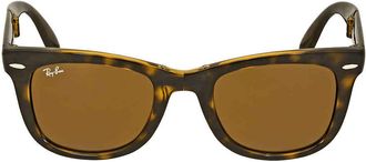 Ray-Ban Wayfarer Folding Classic Brown Classic B-15 Unisex Sunglasses RB4105 710 50