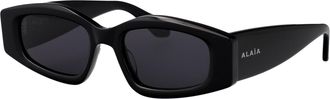 Alaia Womens Sunglasses Acetate Black-Black-Grey Black/black/grey