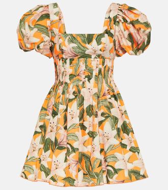 Agua Bendita Miniabito Caramelo Lirio in cotone