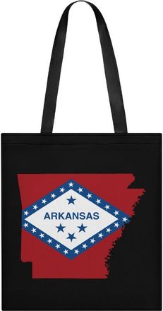Generic Arkansas State Map Flag Womens Tote Casual Shopping Bag Lightweight Shoulder Bags Hobos Handbag for Work Travel Daily 35x40cm