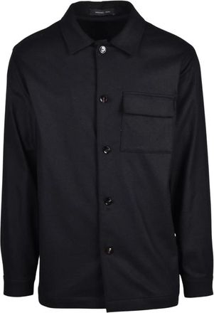 Michael Coal Camicia in pannetto - Heren - Casual Overhemden - Zwart - L - Wol - Overhemden
