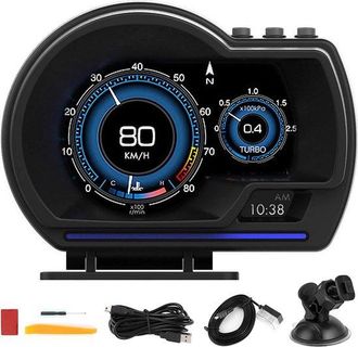 OEM Pantalla Frontal Universal Para Coche Con Gps Y Veloc&iacute;metro De Modo Dual Obd2