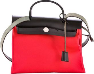 Herm&egrave;s Herbag Zip And Toile 31 (Authentic Pre-Loved)