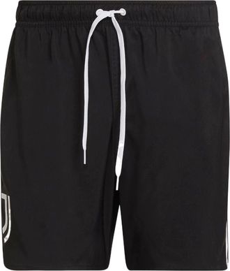 adidas Mens adidas Swim Athleisure Casual Sports Beach Stripe Shorts Black HA6956