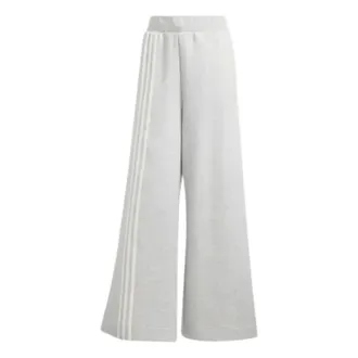 adidas Training Trousers, female, Gray, Size: 2XS Off Placed 3-Stripes Wide Pant
