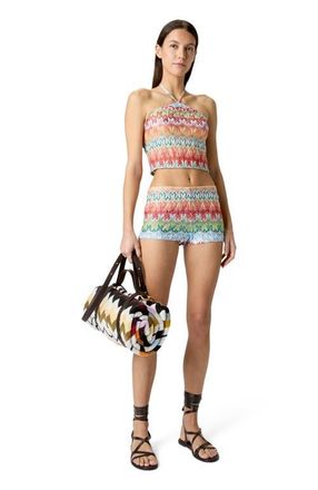 Missoni Top In Viscose With Floral Pattern And Halter Neckline in Multicoloured 2 at Nordstrom, Size 38 It