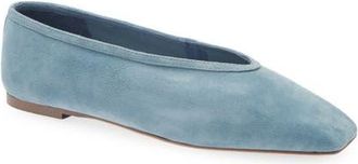Tony Bianco Bianca Ballet Flat in Denim Suede at Nordstrom, Size 6.5