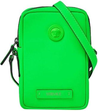 Versace Green Medusa Biggie Crossbody Bag