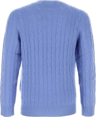 Polo Ralph Lauren Mens Iconic Sweater Blue Cashmere