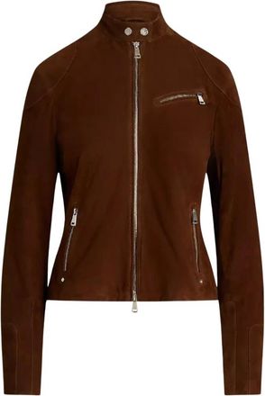 Ralph Lauren Dames, Jassen, Bruin, Maat: XS Suède